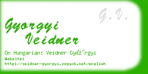 gyorgyi veidner business card